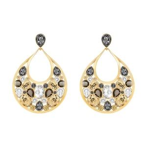 Swarovski Dorado Pierced Earrings Light Multi Gold